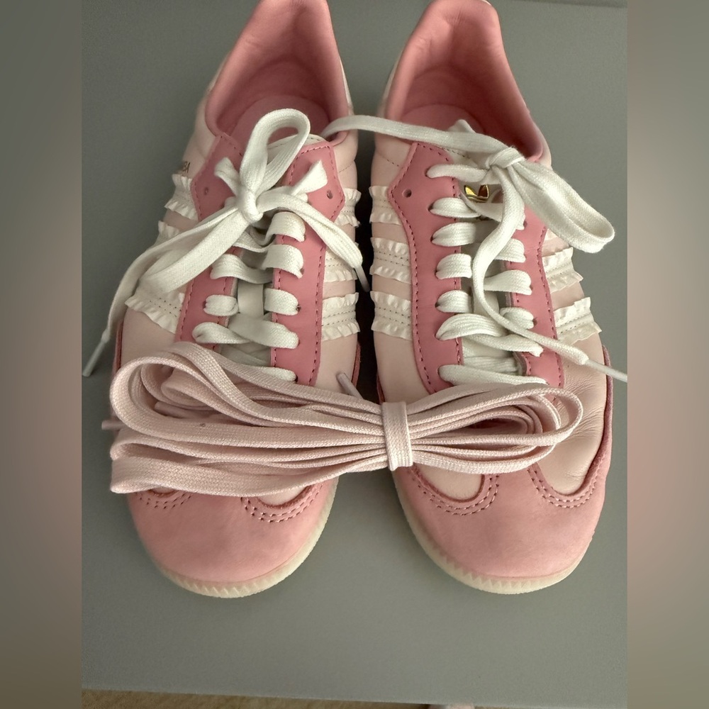 adidas Pink and White Women's Sneakers - Picture 5 of 5